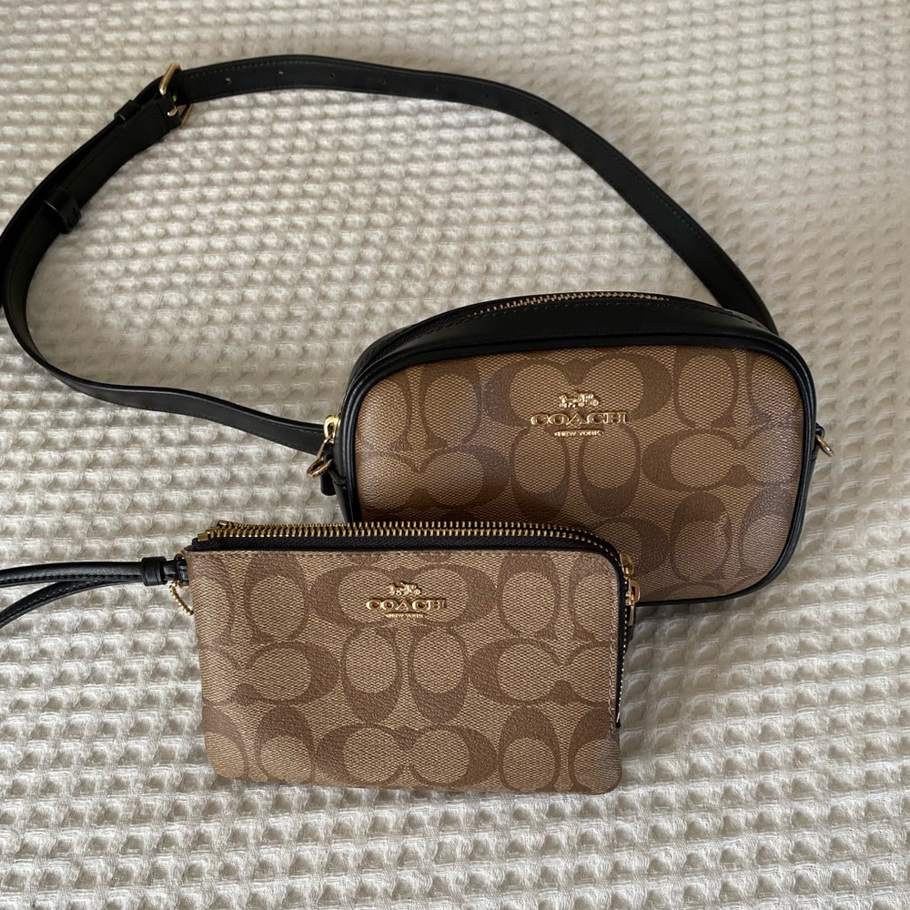 Coach belt bag and wristlet. Like new condition.